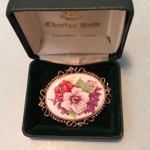 Vintage Charles Rose Fine Jewelry Brooch Pin NIB